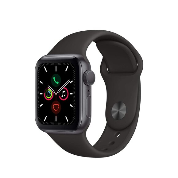 Apple Watch Series 5 with Black Sport Band - NWT